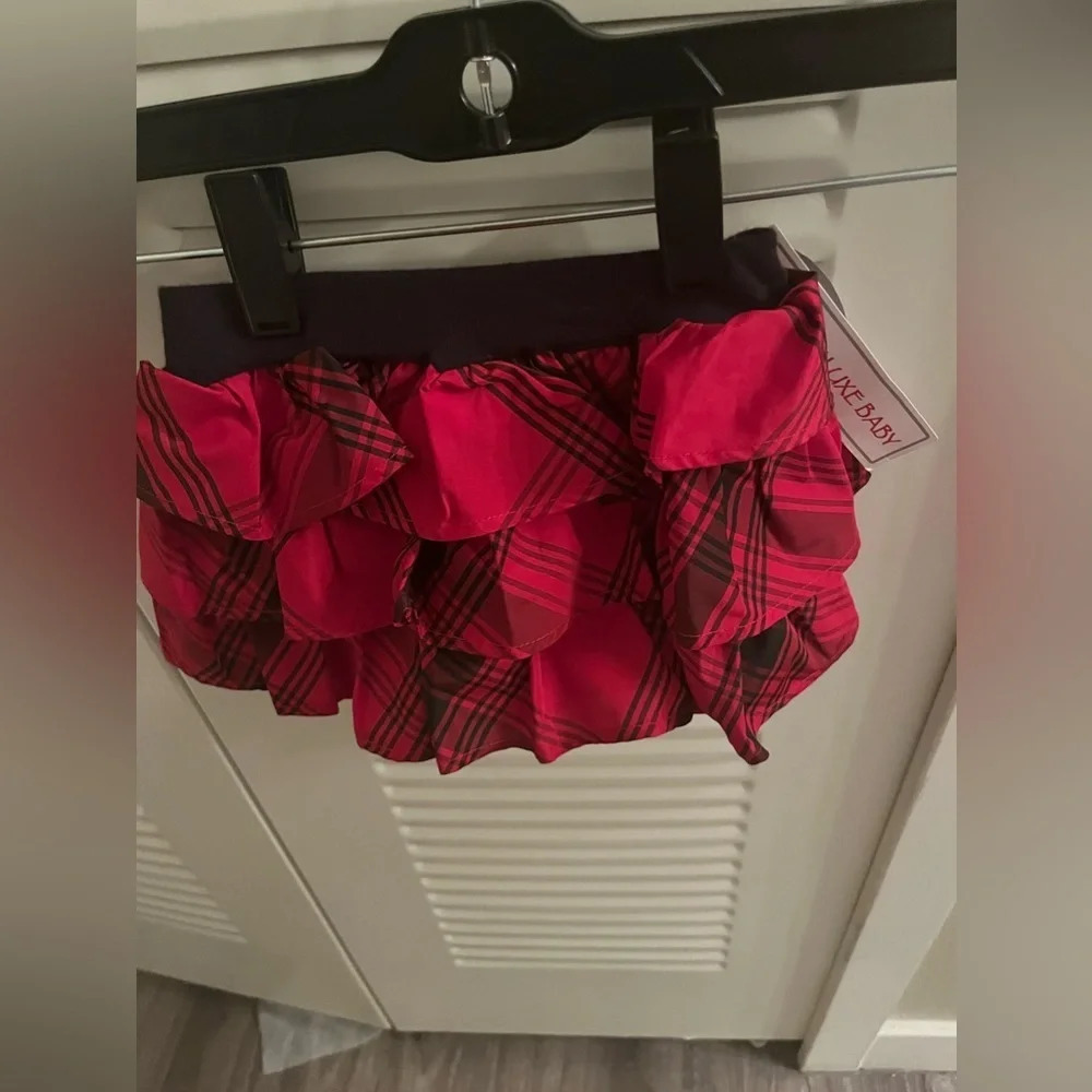 Koala Kids Holiday Luxe Baby Plaid Christmas Skirt NWT 6-9 Months - Picture 3 of 3